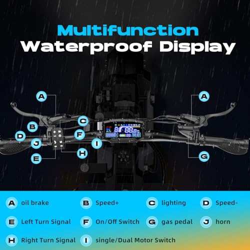 Image of V3 Ultra Fast Electric Scooter for Adults, 6000W Dual Motor, 65+ MPH, 60V 33AH Long Range Up to 80 Miles, 11 inch Off-Road Tires, Foldable E-Scooter with Steering Damper