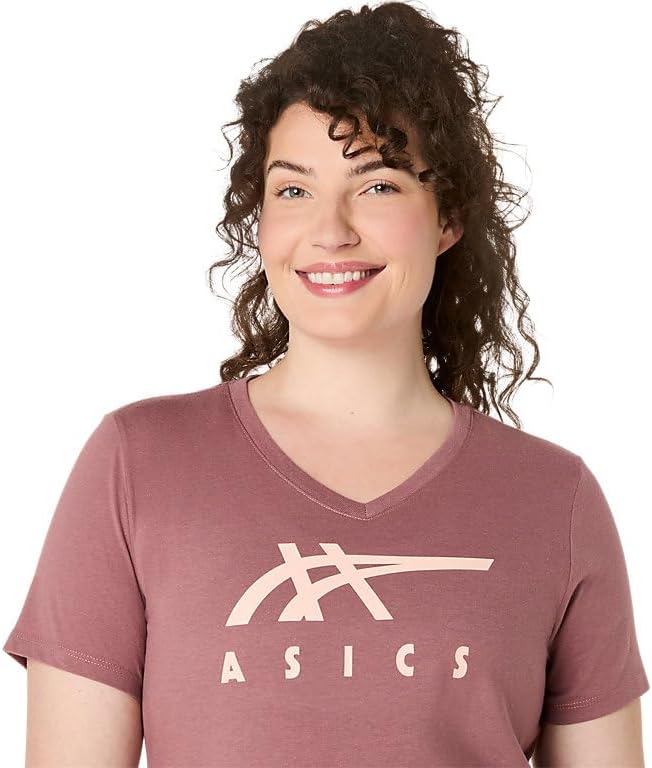 ASICS Women's Stripes Vneck Running Apparel