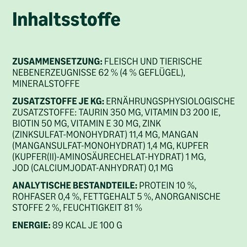 by Amazon Nassfutter für Katzen, Pastete mit Geflügel, 100g, 16er-Pack