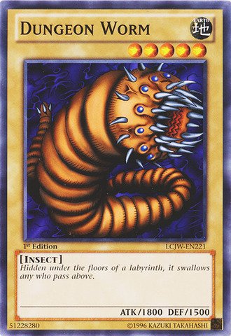 Amazon.com: YU-GI-OH! - Dungeon Worm (LCJW-EN221) - Legendary Collection 4:  Joey's World - 1st Edition