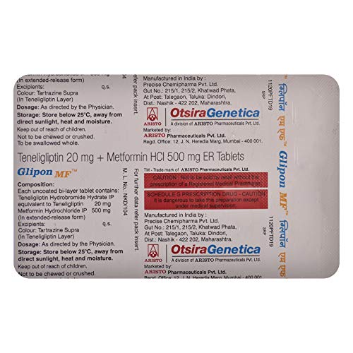 Glipon Mf Blister Pack Of 10 Tablets Amazon In Health Personal Care