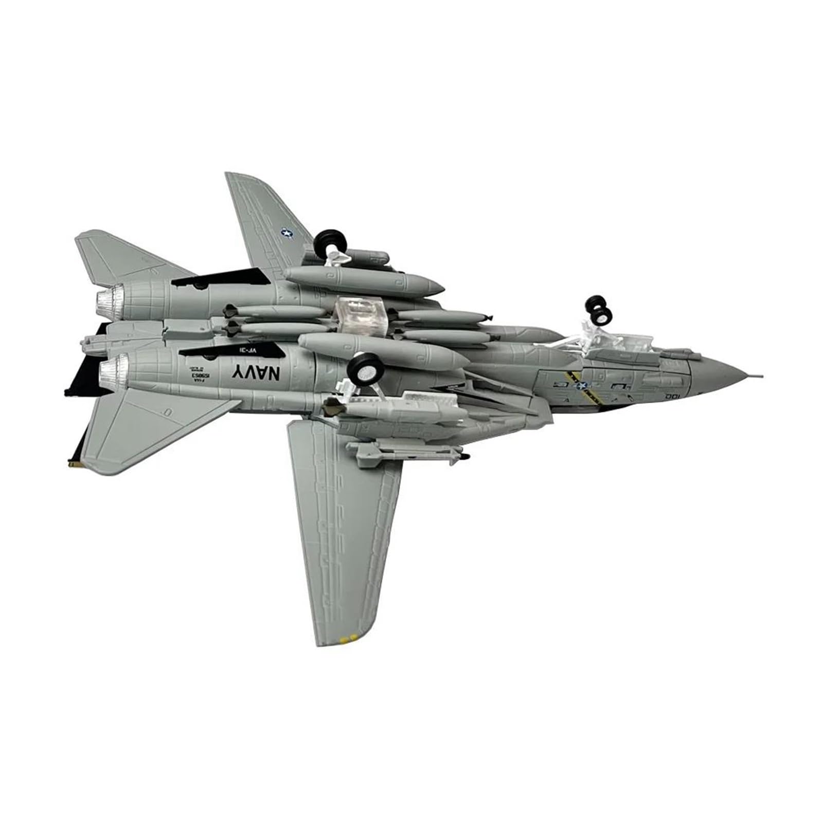 Aereo in Metallo pressofuso Scala 1/100 per Grumman F-14 Tomcat Bombcat Fighter Collezione di Modelli di Aeroplano in Metallo pressofuso per Raccolta ed Esposizione (Stile 2)
