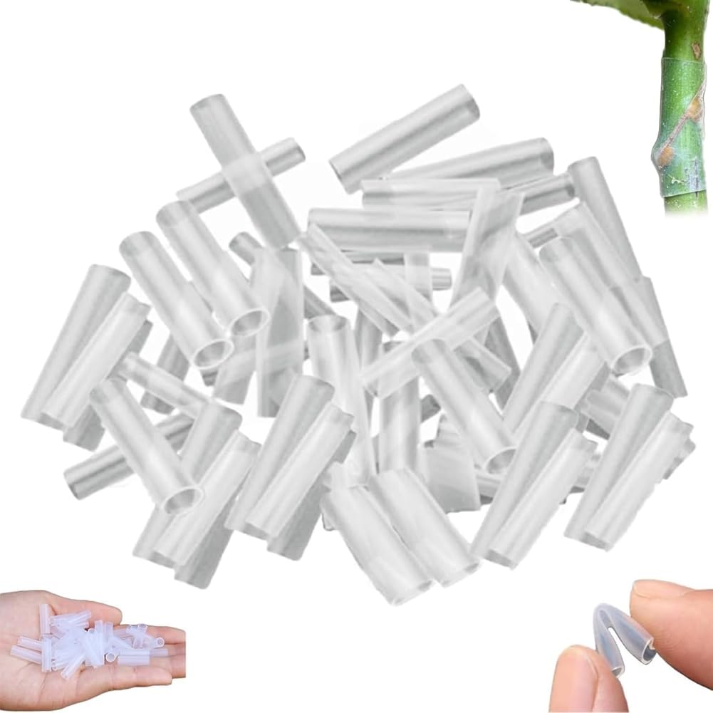 Jnchdghwa Transparent For Fruit Tree For Plant Sleeve Grafting Sleeves 200Pcs, Grafting Tube, Trunk Protective Wrapping Sleeve