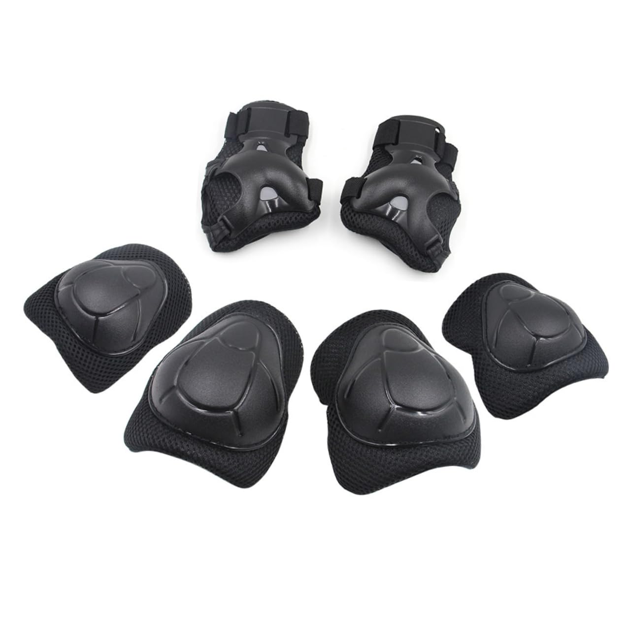 Kisangel Boys and Girls's Roller Skating Elbow Wrist Pads Set 7pcs Protective Gear Pads for Skateboard Biking Mini Bike Safety Comfort