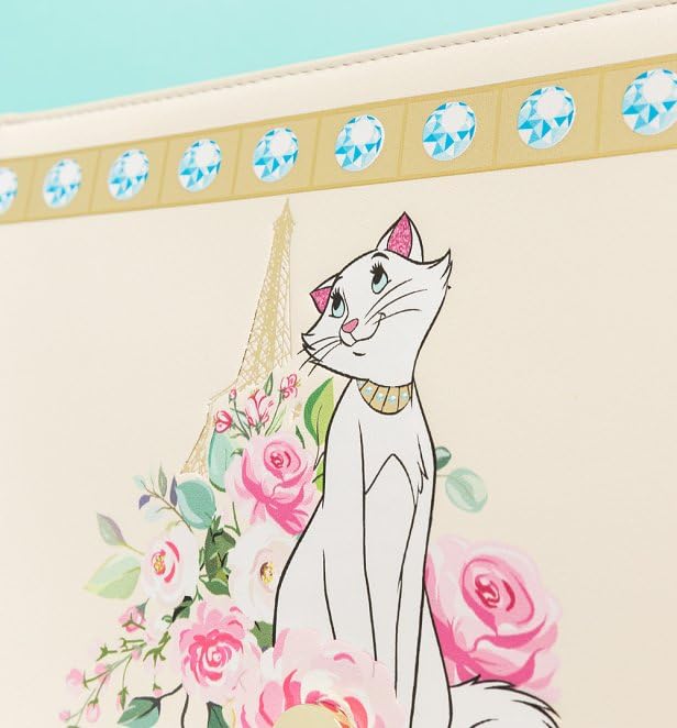 Loungefly Aristocats Duchess in Paris Floral AOP Crossbody4