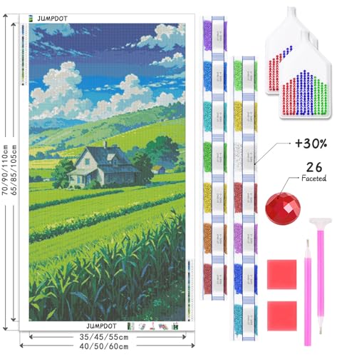 Kit de pintura de diamantes 5D para decorar tu salón con paisajes relajantes 7