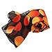QWUVEDS Foulard Femme Noir Lady Kerchief Mousseline Rectangle Dot Gaze Foulards Femmes Foulard Foulard Foulard Écharpe Hommes Été, Orange, taille unique