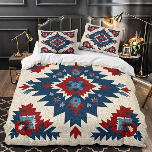Housse de couette Native American 3D 135x200 microfibre