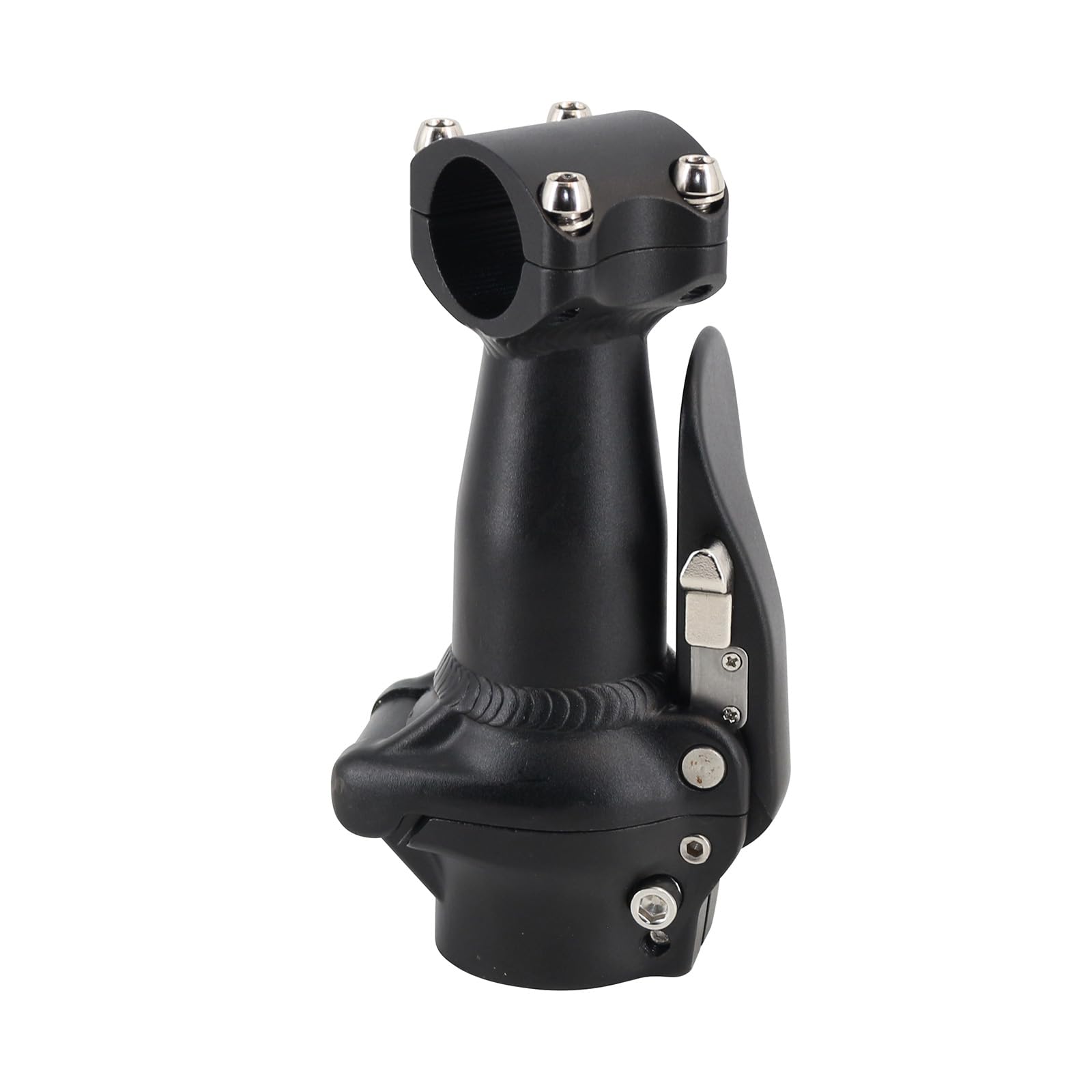 Photo 1 of WEERAS Folding Bicycle Stem Aluminum Alloy Folding Handlebar for Folding Bike, Folding Electric Bicycle, 28.6mm, Black