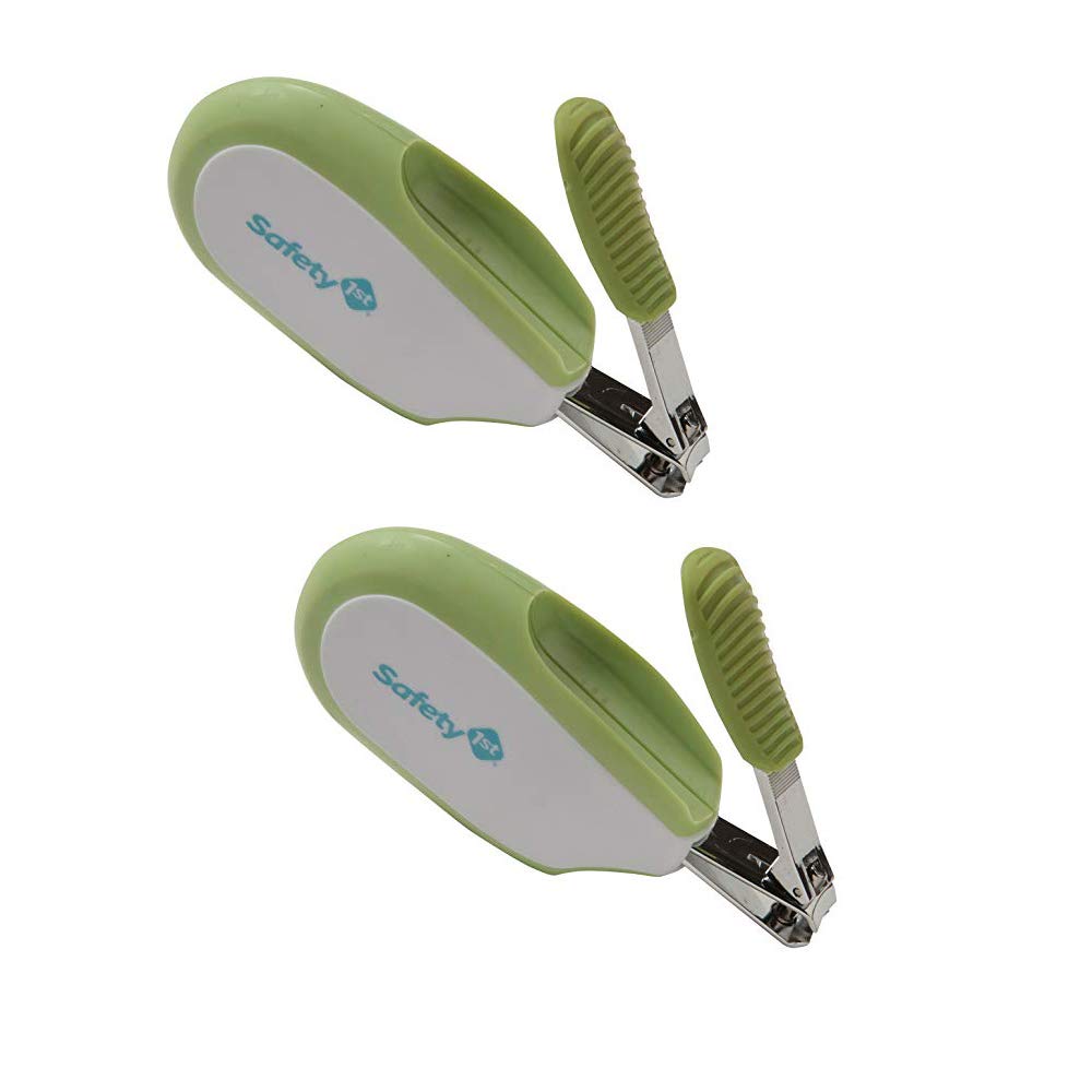 Safety 1st Steady Grip Infant Nail Clipper (Colors May Vary) (Pack of 2)