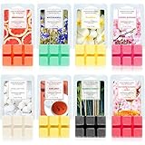 CERA NATURAL DE SOJA - La cera perfumada SCENTORINI consiste en cera natural de soja y aceites esenciales que tienen un olor agradable. Y no produce sustancias no saludables cuando se derrite. Un cubo huele a su hogar durante 6 a 8 horas.