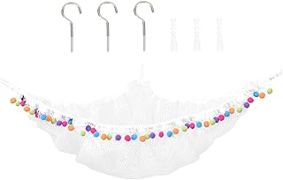 LIGHTAOTAO 1 conjunto de banheira jumbo animais de pelúcia organizador de armazenamento de canto rede de armazenamento rede de canto sling rede de canto para rede de canto de parede rede de animais