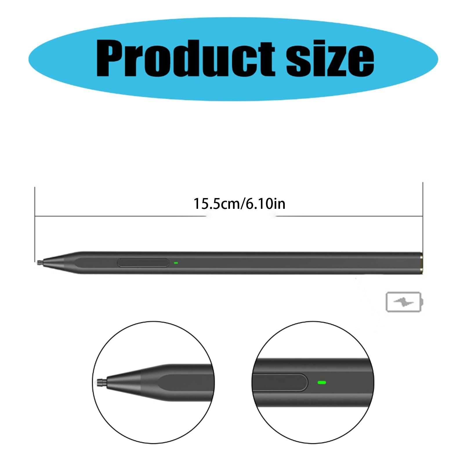 MPP2.0 Protocolli Penna Digitale Per Superfici Con 4096 Livelli di Pressione USB C Ricarica Palmi Rifiuto E Inclinazioni Funzione Anodizzato Corpo In Alluminio