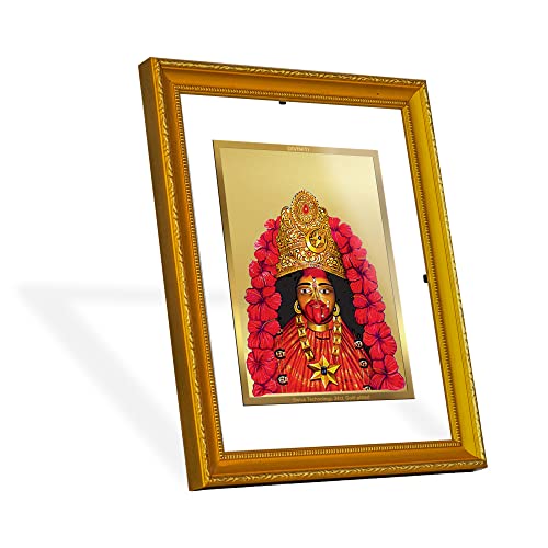 Image of Diviniti Maa Tara Gold Plated Wall Photo Frame, Table Decor| DG Frame 101 Size 2 and 24K Gold Plated Foil| Religious Photo Frame Idol For Pooja, Gifts Items (13.5 CM X 15.5 CM)