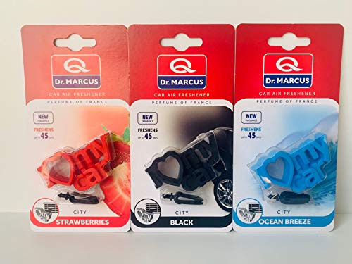 Ambientador de coche City, mix de aromas/paquete X3