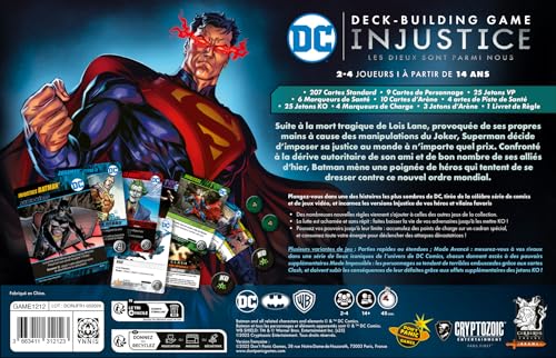 Jeu de stratégie Asmodee DC Comics Deck building Game Injustice - vue 5