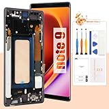 Not Original Screen for Samsung Note 9 Screen Replacement for Galaxy Note 9 LCD Screen SM-N960F,SM-N960U Touch Display Digitizer Assembly Repair Parts with Frame(No FigerPrint Function) (Black)