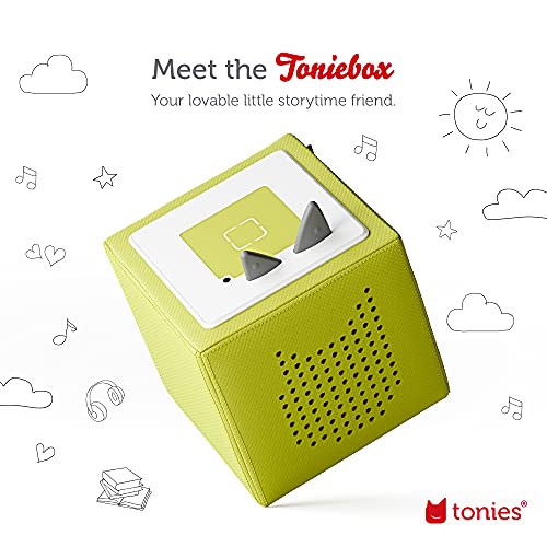 Image of Toniebox 1 Audio Player Starter Set with Playtime Puppy - Listen, Learn, and Play with One Huggable Little Box - Green