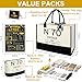 70th Birthday Gifts for Women Canvas Tote Bag Travel Gear, Unique 70 Years Old Gifts for Wife Sister Mom Aunt Friends Her, Vintage N°70 Handbag & Cosmetic Bag & Back in 1955 Poster