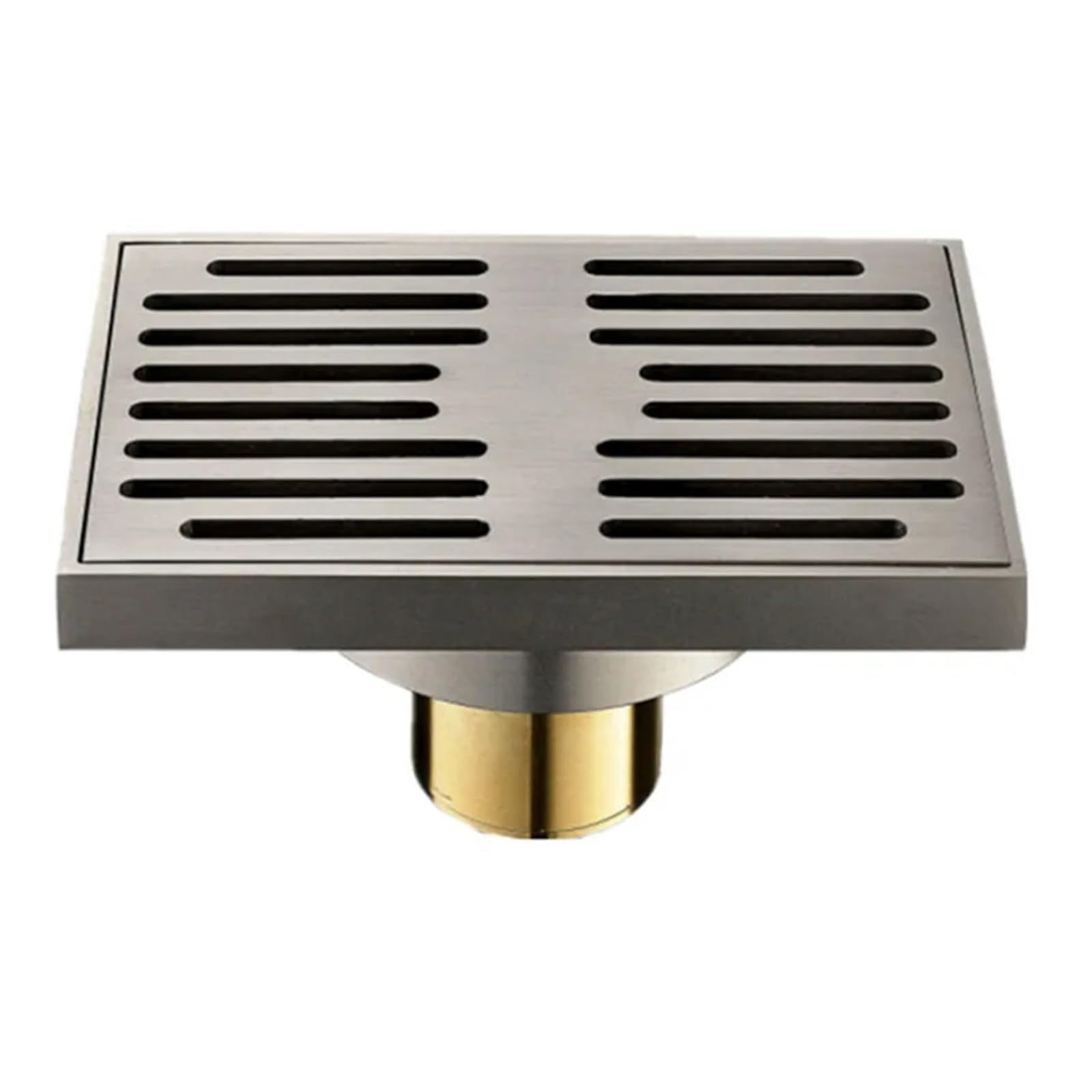 Floor Drain Brass Matte Square Style Floor Drainer Waste Bathroom Shower Drain