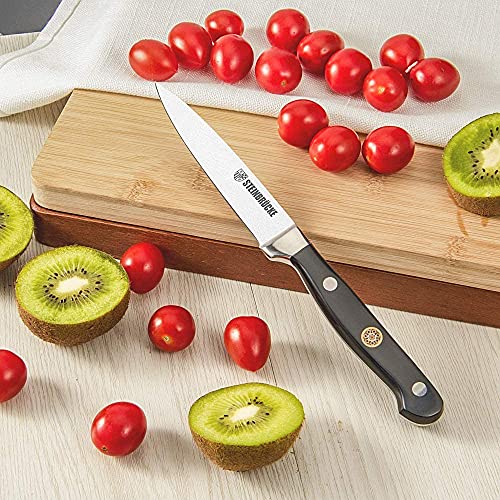 Steinbrücke Paring Knife 4 Inch Paring Knife Small Kitchen Knife, Sharp Fruit Knife Made From German Stainless Steel, Professional Peeling Knife For Vegetables And Fruits, Kitchen Cutting #TOP2