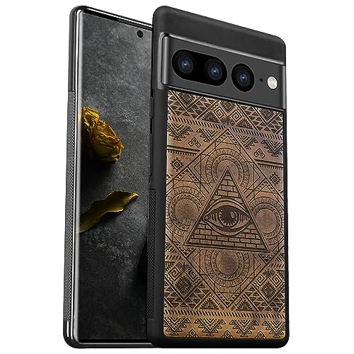 Coque Pixel 7 Pro en bois de noyer pour protéger votre voyage