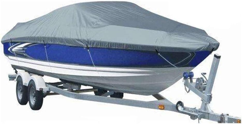 Housse de bateau 210D imperméable pour coque en V et protection remorquable 17-19ft