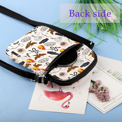 XYANFA Hungery Inspired Crossbody Bag Book And Movie Fans Bookish If We Burn You Burn With Us Purse Travel Sling Purse4