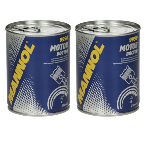 MANNOL 2 x 350 ml Original Öl Additiv 9990 Motor Doctor/Motoröladditiv Antiverschleiß Motoröl Additiv, Oil Additive, Beschichtung Motorschutz Zusatz, Motorenöl Motoren Öl