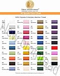 New brothread 40 Colors Compatible with Brother Polyester Embroidery Machine Thread Kit 500M (550Y) Each Spool Compatible with Brother Babylock Janome Singer Pfaff Bernina Embroidery & Sewing Machine