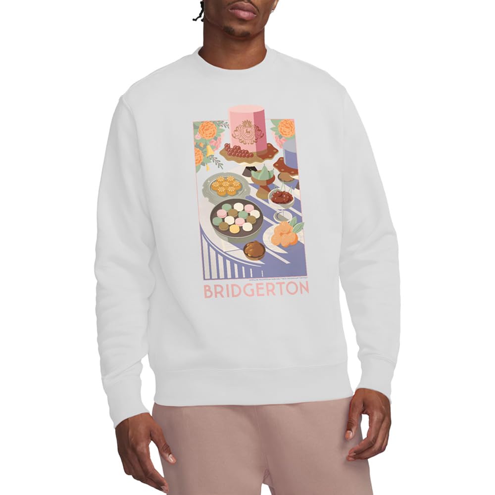 Bridgerton Treats Unisex Sweatshirt, White, Large