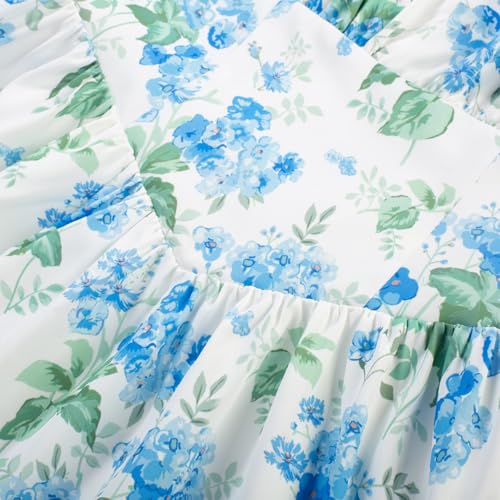 Image of Scarlet Darkness Women's Floral Midi Dress Corset Sundresses 2026 Summer Spring Vacation Milkmaid Dresses