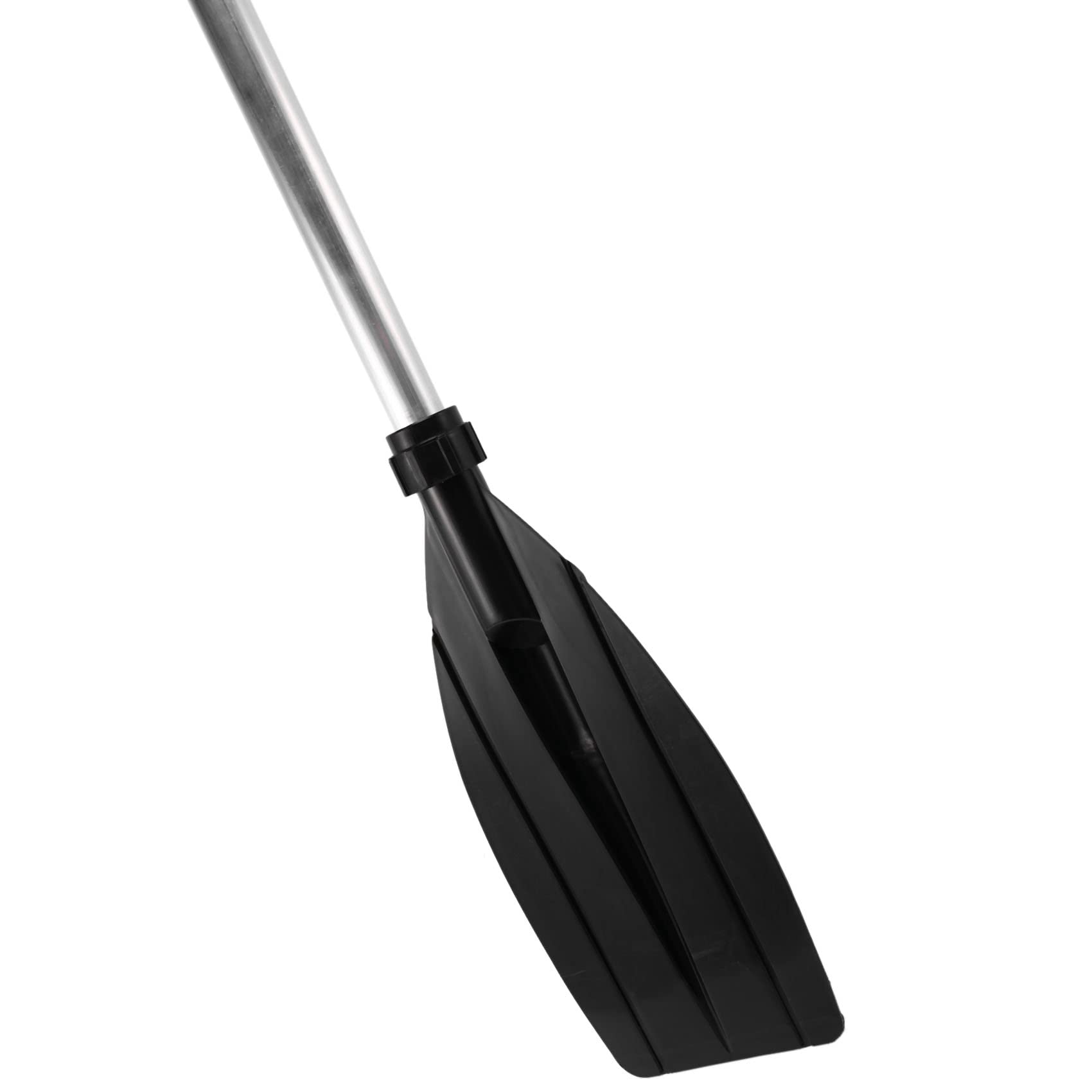 Lot de 2 pagaies de canoë réglables et amovibles en aluminium pour bateau, kayak (noir, 126-136 cm)