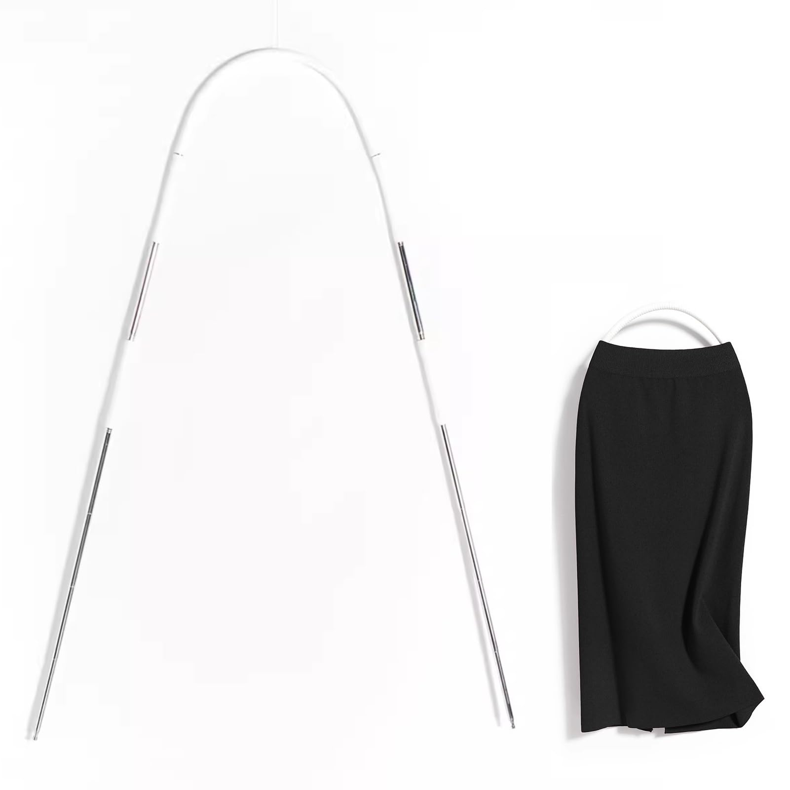 HCZKIUJY Mannequin clothing model retractable skirt mannequin hanger, invisible clothing photography hanger, wall mounted hanger for displaying clothing in retail store