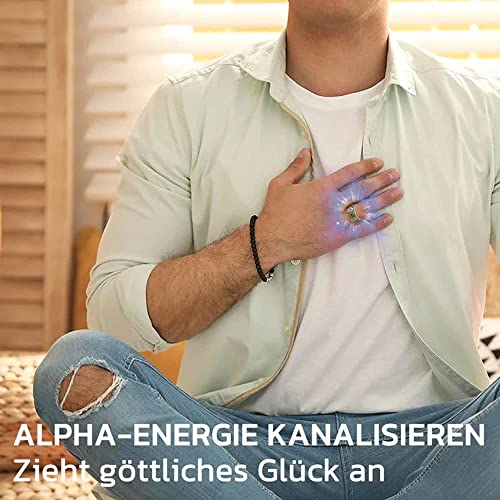 BIERDAN Richluck Max Force Five Emperor Coin Ring Five Emperor Coin Auspicioso Anel Ajustável Cinco