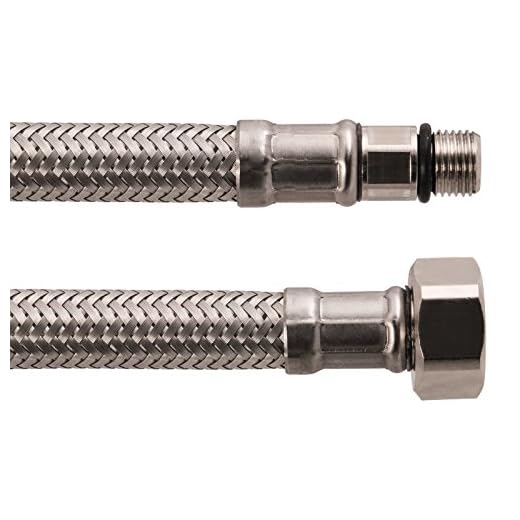 Kranslang för anslutning av en kran | M8 x 3/8 tum x 500 mm | flexslang | anslutningsslang | anslutningsslang