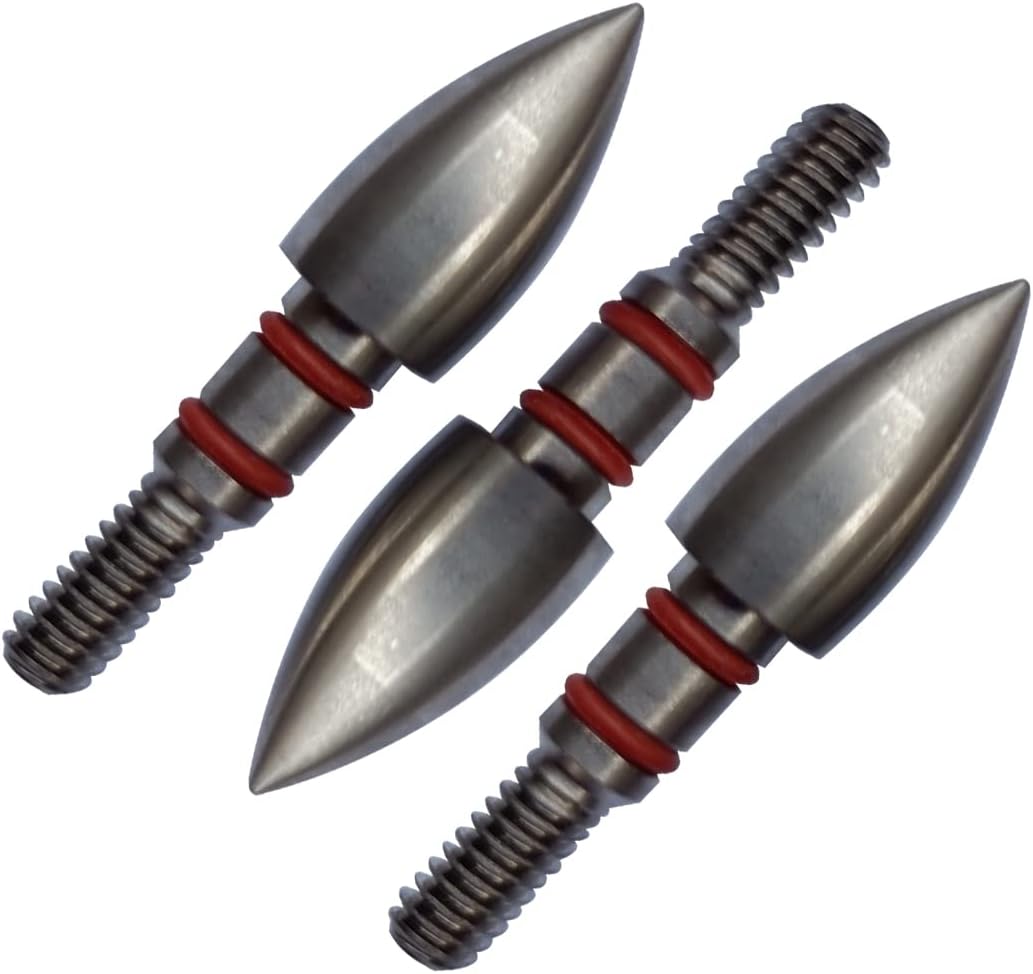 100 Grains Field Points,Stainless Steel Archery Field Points Screw in Archery Field Tips (12 Pack) (5/16″ 100 Grains) : Sports & Outdoors