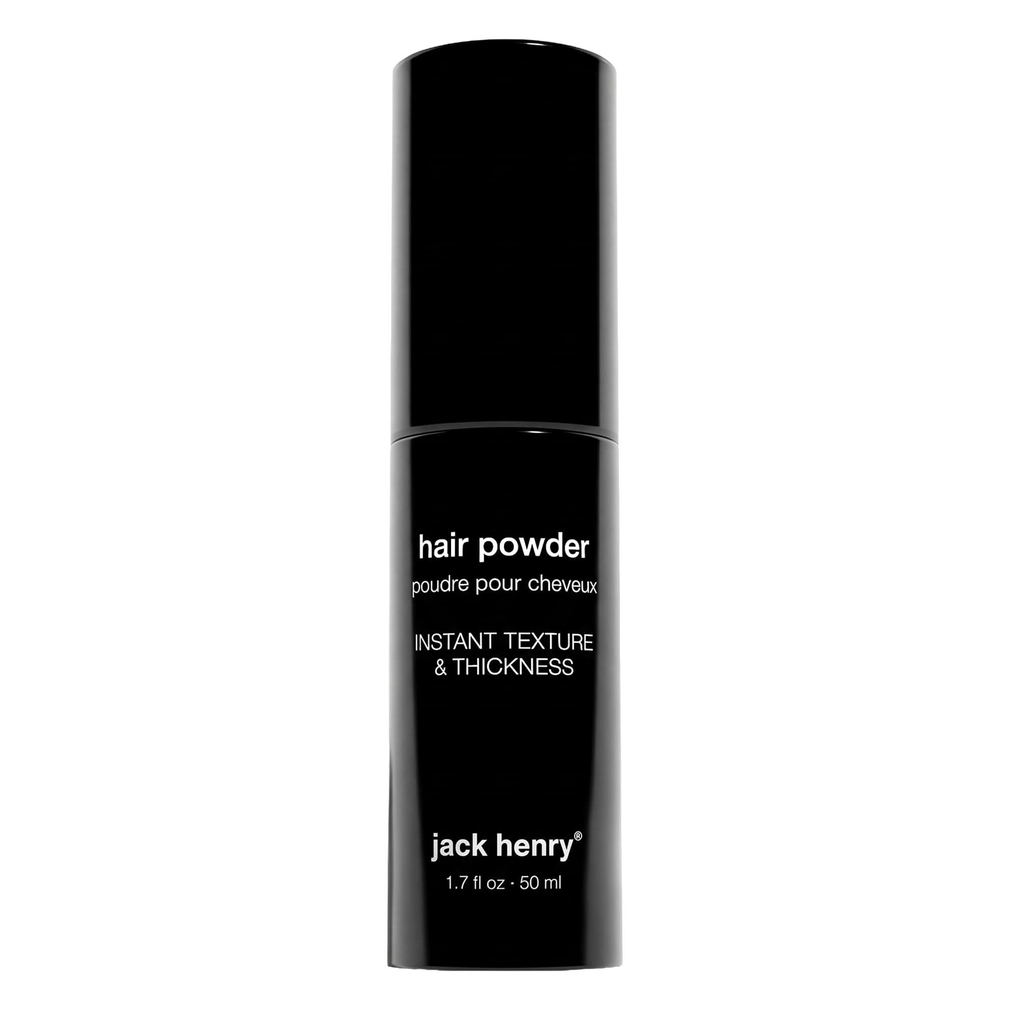 Jack Henry Hair Texturizing Powder for Men, Matte Finish Fossilized Micro Algae, Instant Volume and Texture, Dry Shampoo and Styler in One, Alcohol-Free, Aerosol-Free, 3 Clean Ingredients, 2 oz
