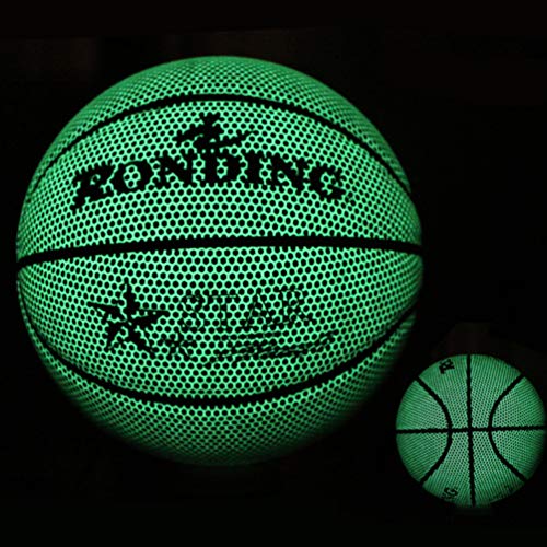 BESPORTBLE, 1 conjunto de bola esportiva luminosa de basquete com bolsa e pino de gás inflador para