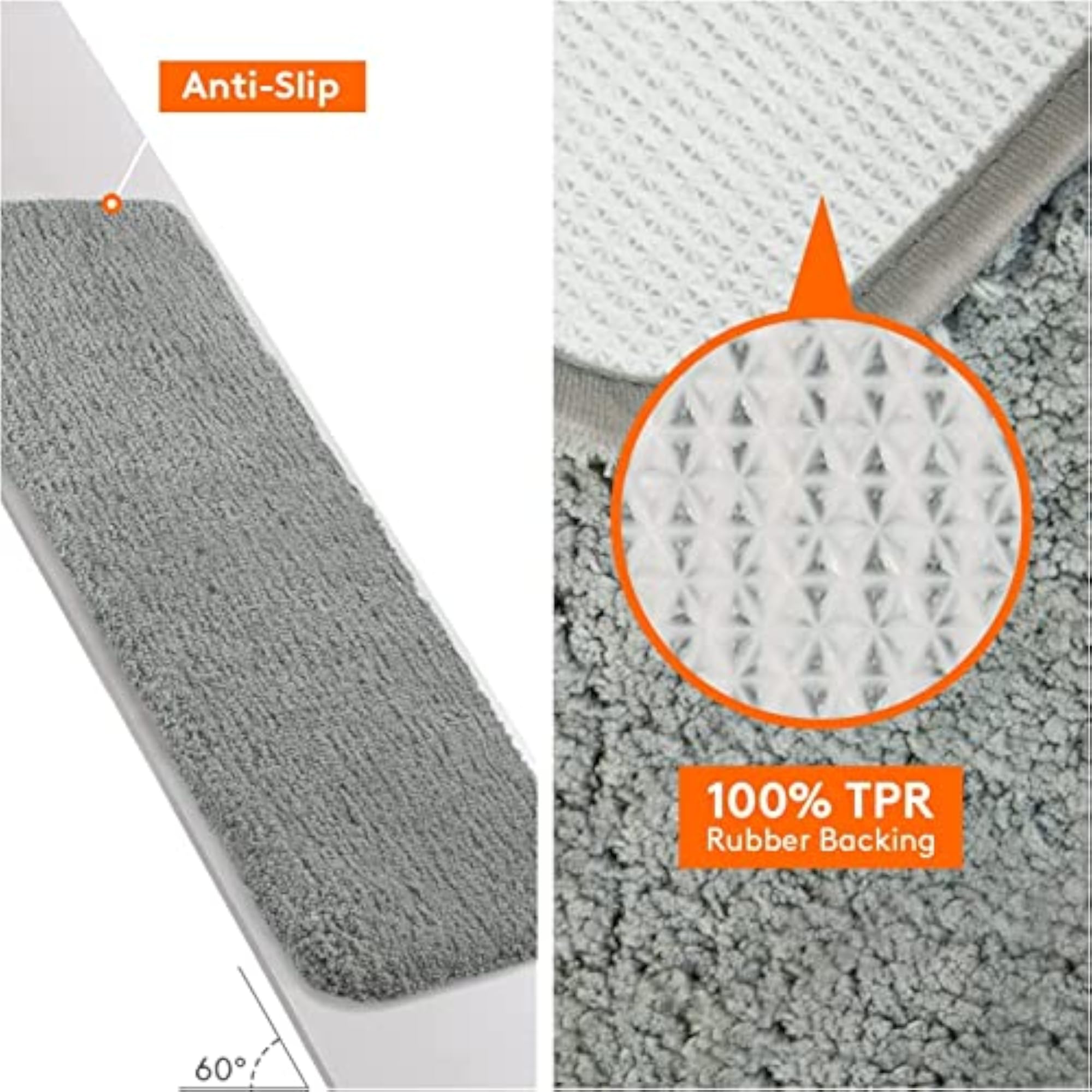 Ultra Soft Absorbent Bath Mats Microfiber Fluffy Thick