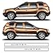 Auto-Dress - Juego de pegatinas para Dacia Duster en el color deseado (100 White Gloss)