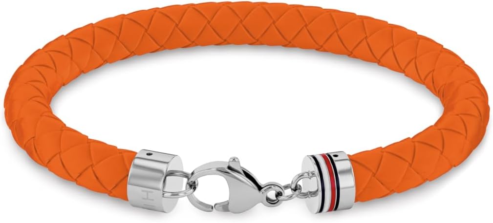 Tommy Hilfiger Men's Jewelry - Silicone Bracelet, Lobster Closure - Colorful Design - Casual, Everyday Style - Gift for Him