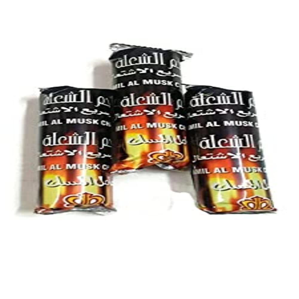 DEEWAN Mubkhars Charcoal Burning Tablets for Oudh and Loban Burning Tablets Multipurpose (30)/ Charcoal Tablets 3 Packets (30 Pieces) for Burning Incense/charcole Tablet