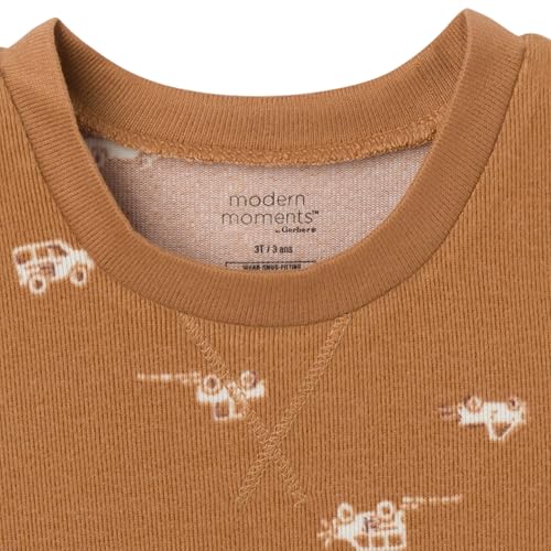 Image of Modern Moments by Gerber Baby Hacci Snug Fit 2 Piece Pajama Set