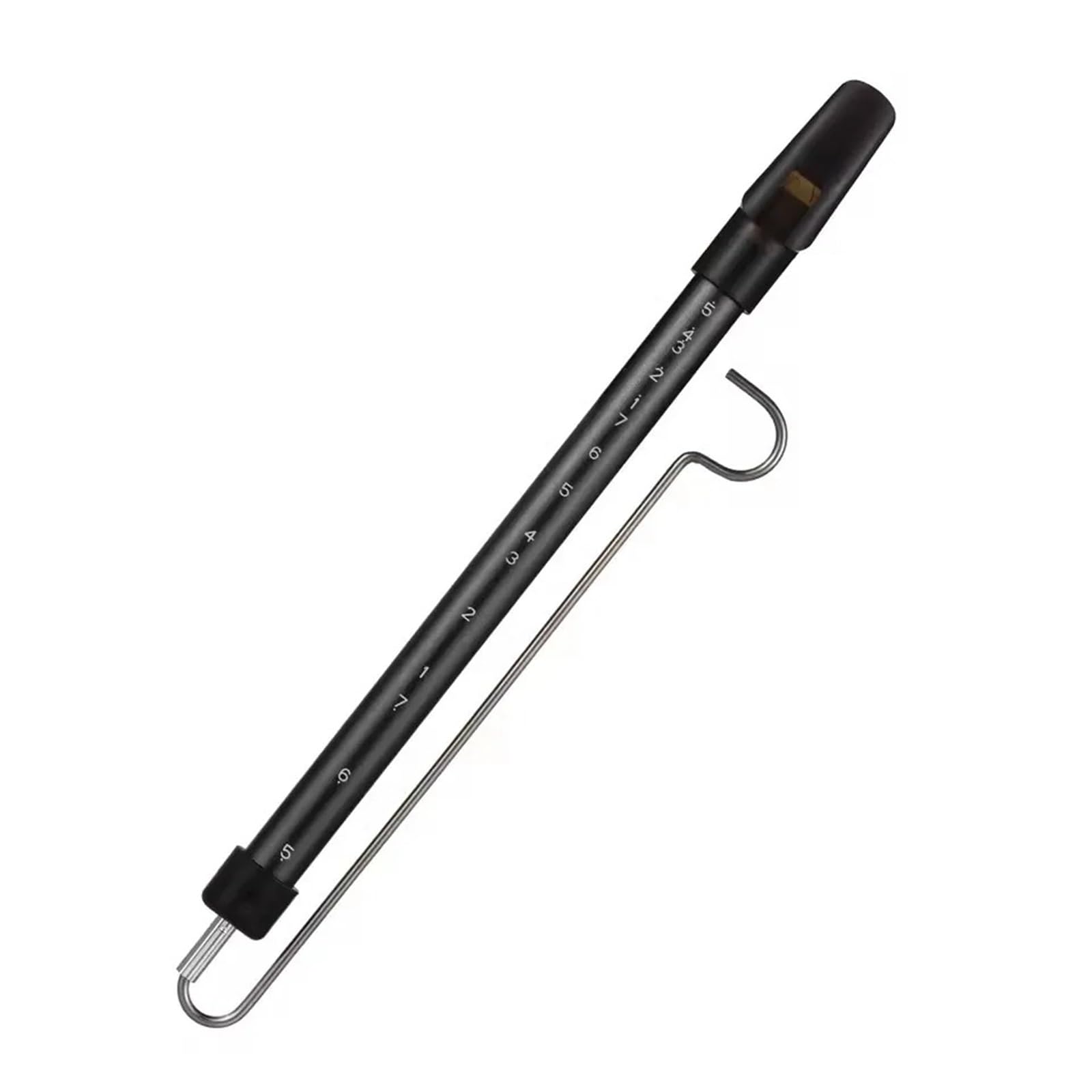 Flauto A Pistone Strumento musicale con asta scorrevole in acciaio superficie opaca, fischio scala in metallo, for artisti principianti Strumento Educazione Musicale(Pink)