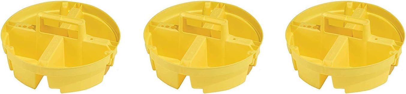 Bucket Boss Bucket Stacker Small Parts Tray in Yellow, 15051 (Тhree Pаck)