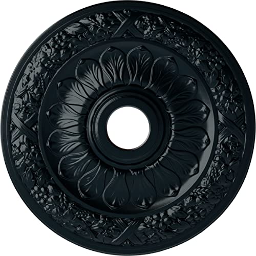 Ekena Millwork CM24SWNSF 24" x 4" x 1-1/2" Swindon Ceiling Medallion, Night Shade