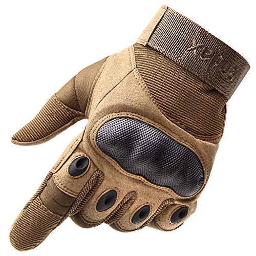 タクティカル グローブ サバゲー 様々なアクティビティに最適 フルフィンガー タイプ ブラウン