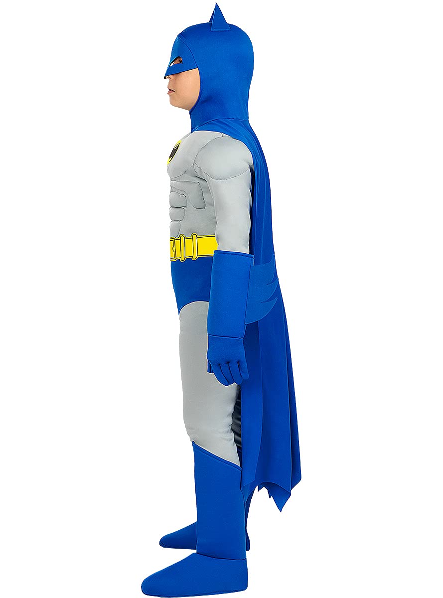 Funidelia | Kostium deluxe Batman Odważni i bezwzględni dla chłopca The Dark Knight Superbohaterowie DC Comics Nietoperze - Strój dla dzieci i zabawne akcesoria na imprezy karnawał i Halloween