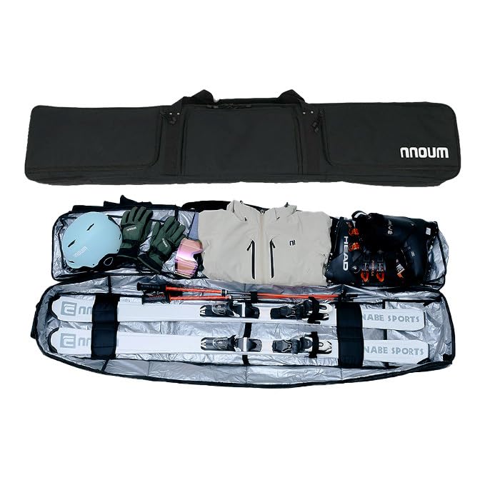 Amazon.co.jp: スキーケース オールインワンバッグ 防水 大容量 NNOUM
